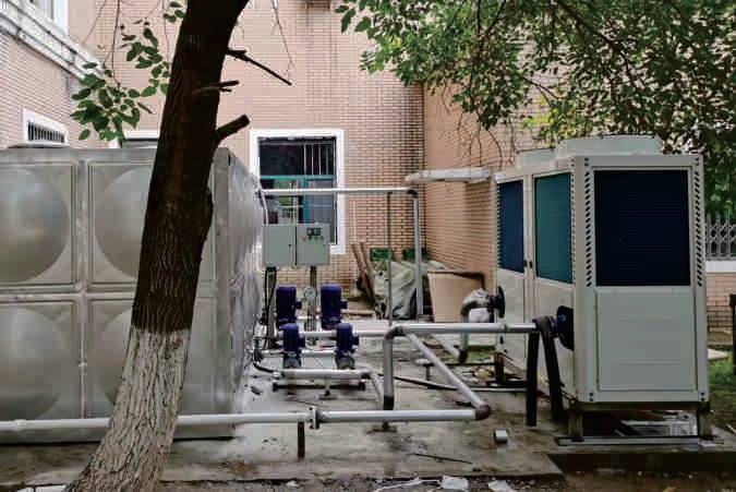 火箭軍某部營區熱水供應